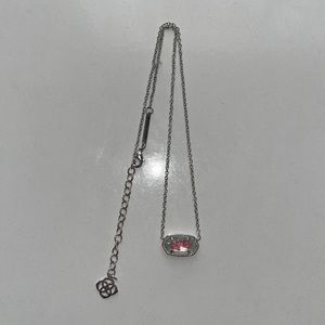 Kendra Scott Silver Elisa necklace in dichroic glass